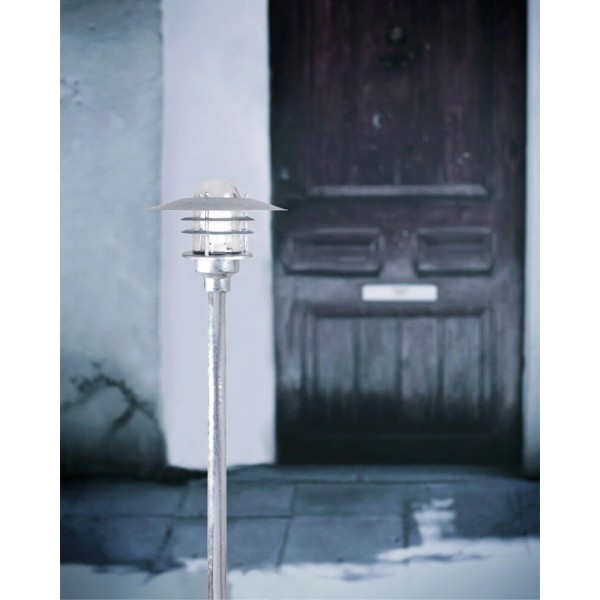 Вуличний світильник Nordlux 74528031 Agger E27 1x60W IP54 сріблястий - фото №1