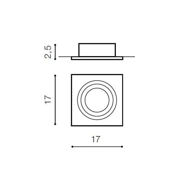 Точечный светильник Azzardo AZ0767 SIRO GU10 1x50W IP20 - фото №1