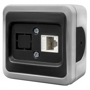 Накладна комп'ютерна розетка NE-AD MULTIMA 92-52-23-D1 CAT6 сіра