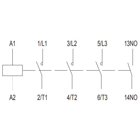 Мініконтактор NOARK Ex9CS09 10 3Р 9A 230В AC 1NO (101020) - фото №2