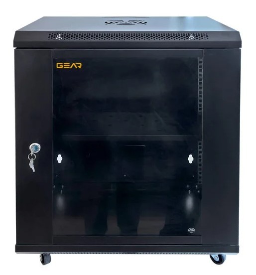 Серверна шафа із полицею GEAR GWMSN-12U-600-600 12U 600x600мм - фото №1