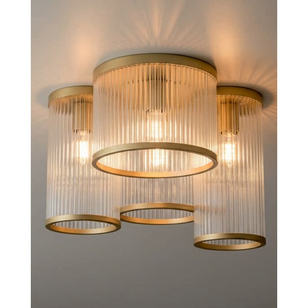 Люстра Zuma Line 5905316690363 Sergio E27 4x40W IP20 золотая - фото №1