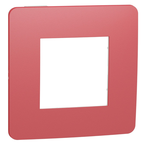 Однопостова рамка Schneider Electric NU280213 (червоний/білий)