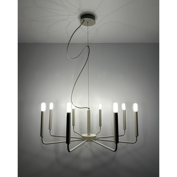 Подвесной светильник, люстра Nowodvorski 11461 Orto VIII E14 8x10W IP20 светло-серый - фото №1