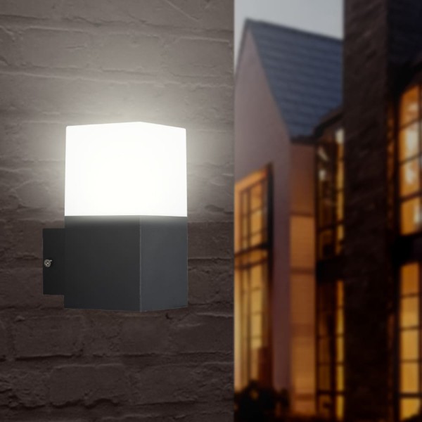 Светильник фасадный Violux QUADRO-1D 20Вт E27 ІР44 черный ( 500240 ) - фото №8