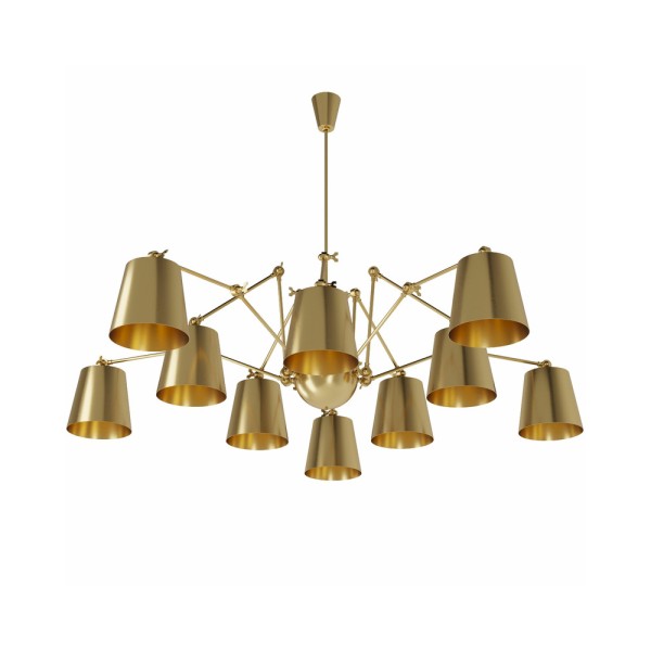 Люстра Pikart 21915 Spider 10 Brass Edition