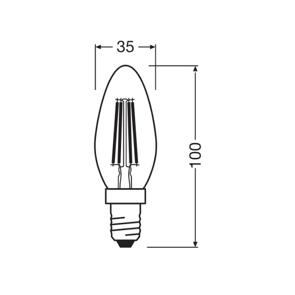 Светодиодная лампочка Osram 4099854467189 LED E14 1x3.4W 4000K 470Lm IP20 - фото №3