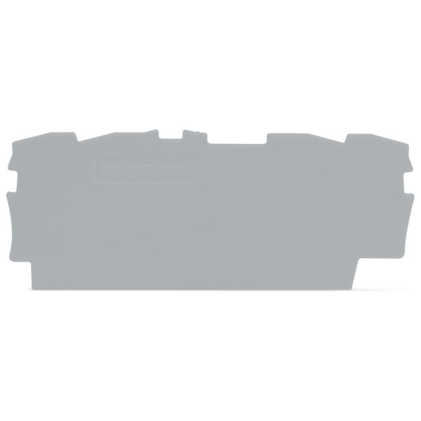 Торцева/проміжна пластина Wago 2002-1491 товщиною 0,8мм (сіра)