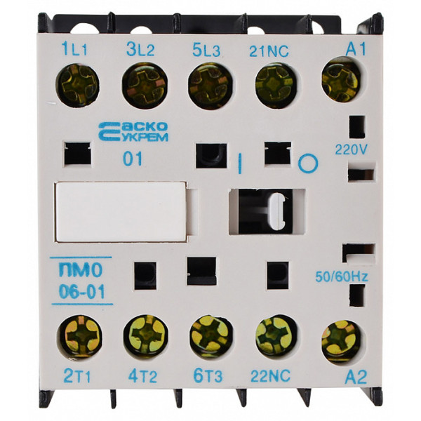 Мініконтактор Аско-Укрем ПМ 0-06-01 М7 220В LC1-K0601 (A0040010036) - фото №1