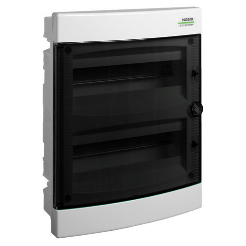 Вбудований модульний щиток NOARK PNF 24T прозорі дверцята 2x12м IP40 (101514)