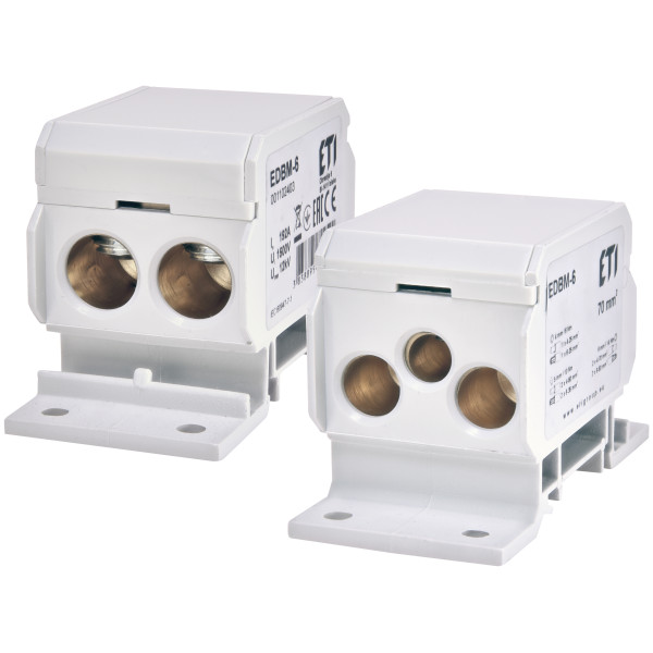 Распределительный блок ETI 001102403 EDBM-6 (192А 1x4-70; 2x4-50; 1x4-25) - фото №1