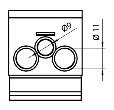 Распределительный блок ETI 001102403 EDBM-6 (192А 1x4-70; 2x4-50; 1x4-25) - фото №5