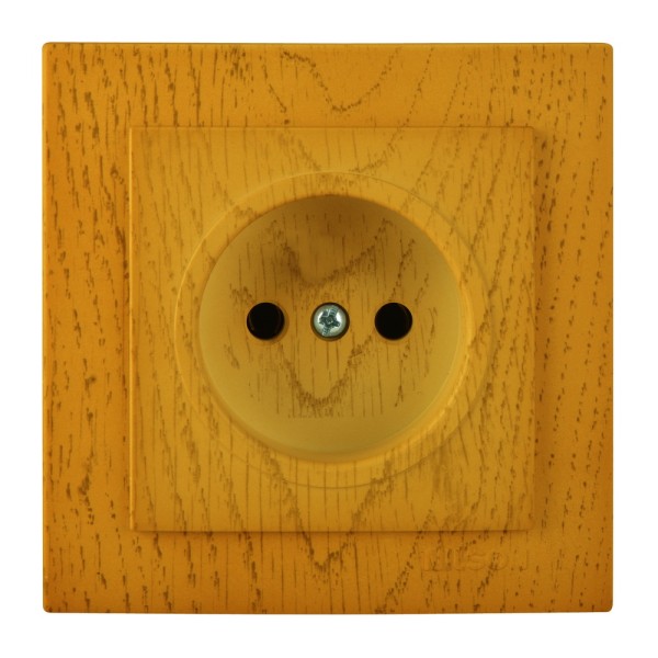 Розетка Nilson Touran дуб 1-на без заземлення ( 24251015 )