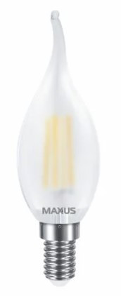 Филаментная светодиодная лампа Maxus C37 FM-T 220Вт E14 Frosted (1-MFM-732)