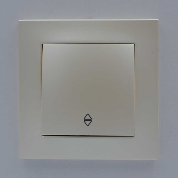 Вимикач ELBI ZENA Silverline перлина 1кл прохідний без рамки ( 609-012500-209 ) - фото №1