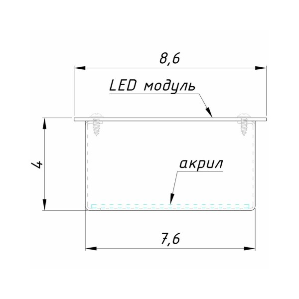 Точечный светильник для потолка Грильято Imperium Light 724186.68.91 Griliato Led 1x8.4W 3000K IP20 Графитовый - фото №1
