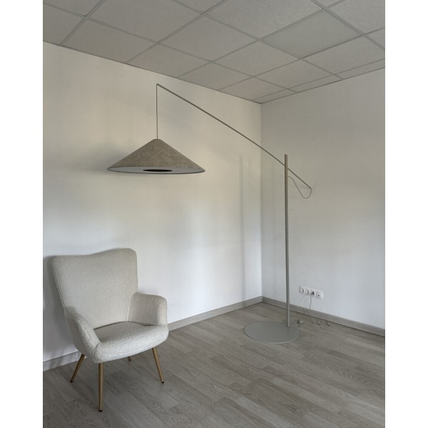 Торшер Nowodvorski 11686 Poise A E27 1x25W IP20 светло-серый - фото №2