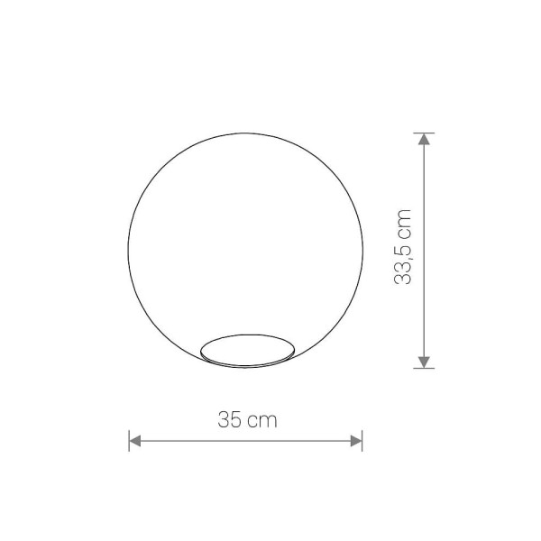 Плафон для светильника Nowodvorski 8527 Cameleon Sphere XL E27/G9 Transparent - фото №1