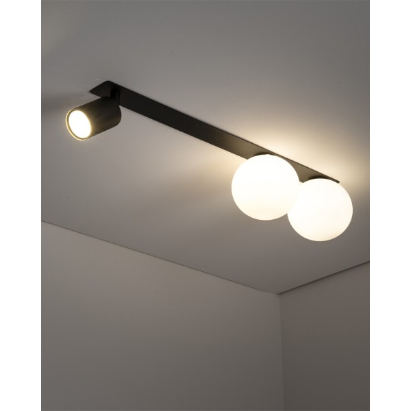 Світильник поворотний, спот TK Lighting 10928 Vox GU10+G9 3x10W+8W IP20 чорний - фото №1