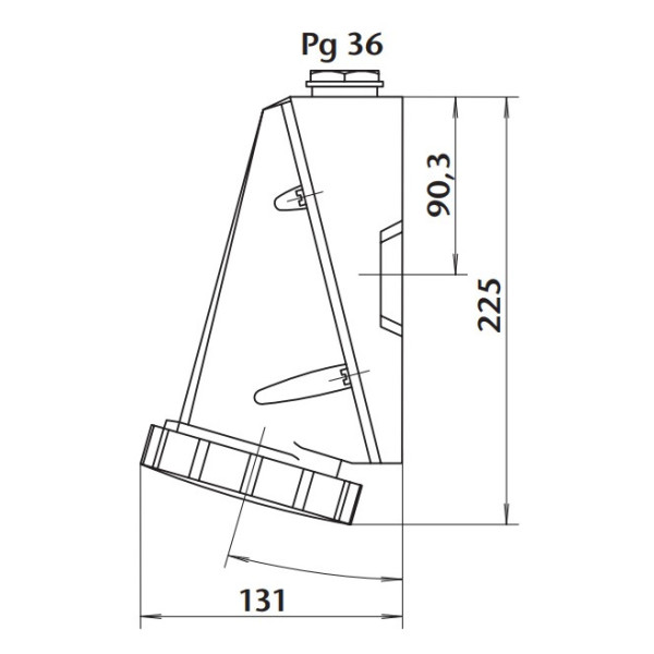 Настенный разъем Sez IZG6343 - фото №7