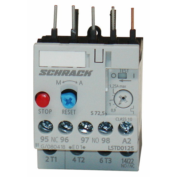 Тепловое реле Schrack LSTD0125 0,9-1,25А размер 00