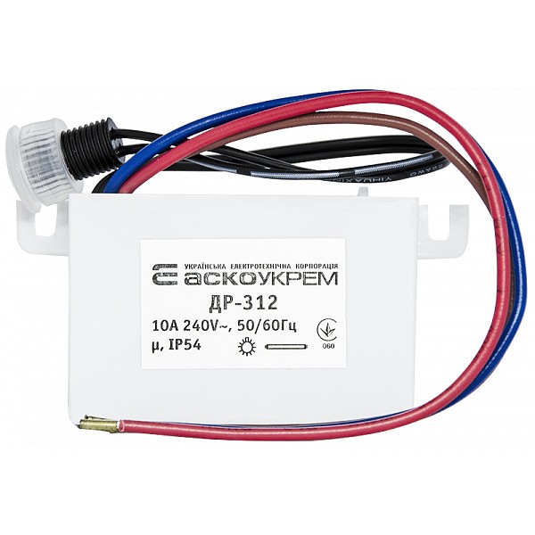 Сумеречное реле Аско-Укрем ДР-312 белый (A0220010016) - фото №1