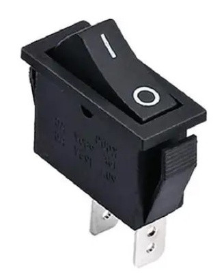 Переключатель WPC-03 TNSy KCD3-2-101V B/B с подсветкой красный (TNSy5500859)