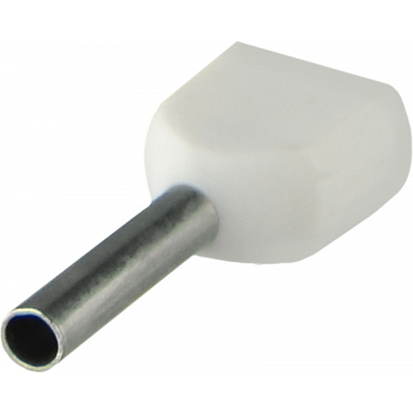 Наконечник Аско-Укрем ТЕ 0,5-08 изолированный белый 100шт (A0060120001)