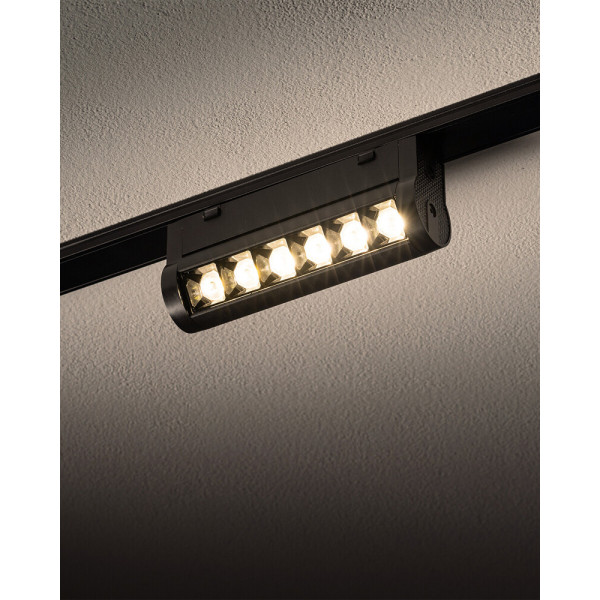 Магнітний трековий світильник Nowodvorski 11310 UT-LVM Focus Swing LED 1x6W 500Lm IP20 чорний - фото №1