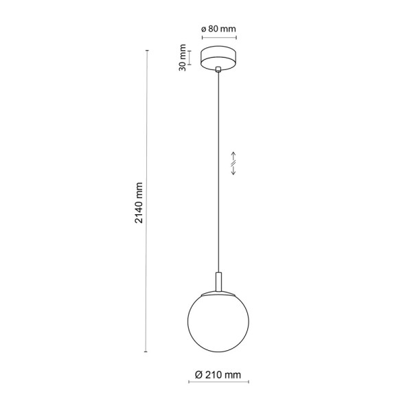 Підвісний світильник, люстра TK Lighting 6340 Cadix G9 1x6W IP20 - фото №1