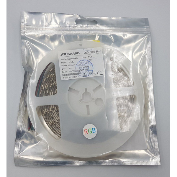 LED лента RISHANG 60-5050-12V-IP33 12.9W RGB 5м (RD0060AQ) - фото №7