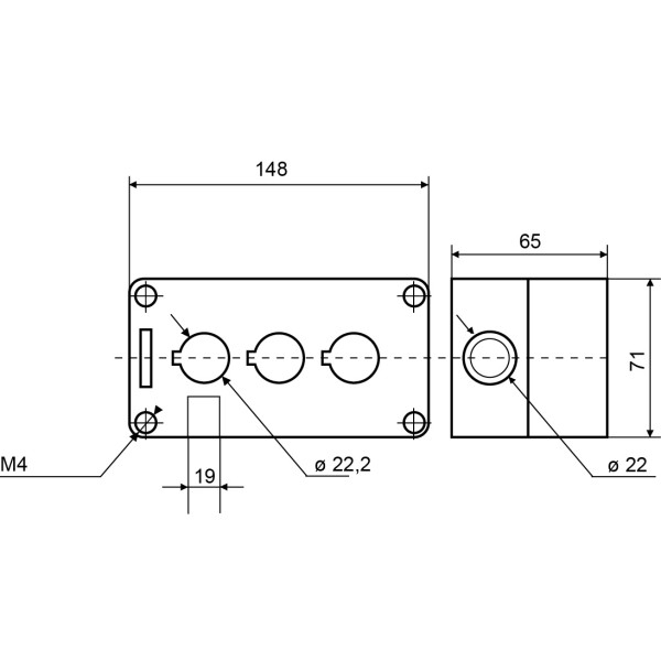 Корпус 3-местный Аско-Укрем HJ9-3 белый (A0140020037) - фото №5