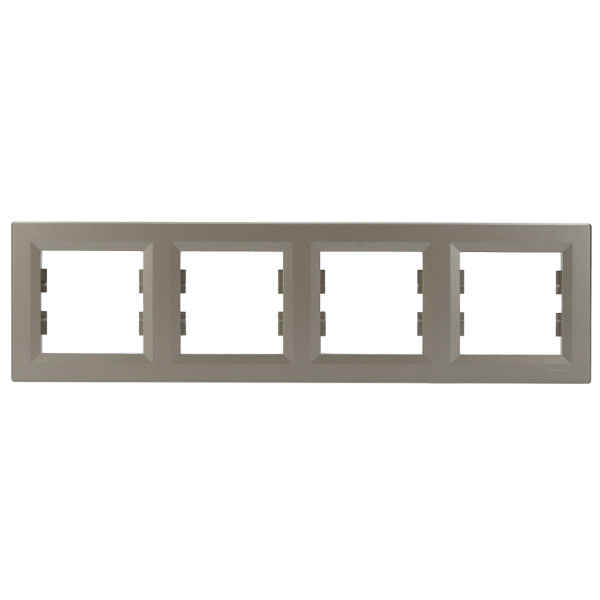 Рамка четырехместная бронза Asfora, EPH5800469