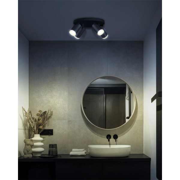 Светильник поворотный, спот Goldlux 324733 Turyn GU10 4x10W IP44 черный - фото №2