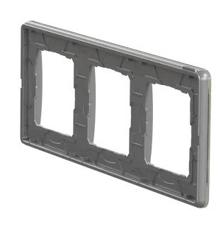 Трехпостовая рамка Schneider Electric Sedna Elements искусственное белое стекло SDD360803 - фото №2