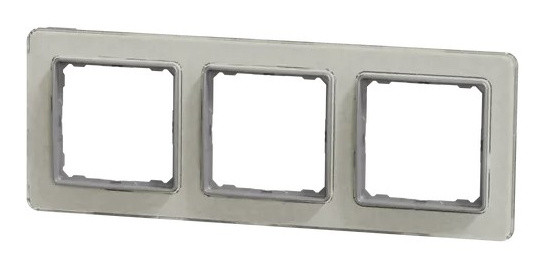 Трехпостовая рамка Schneider Electric Sedna Elements искусственное белое стекло SDD360803 - фото №4