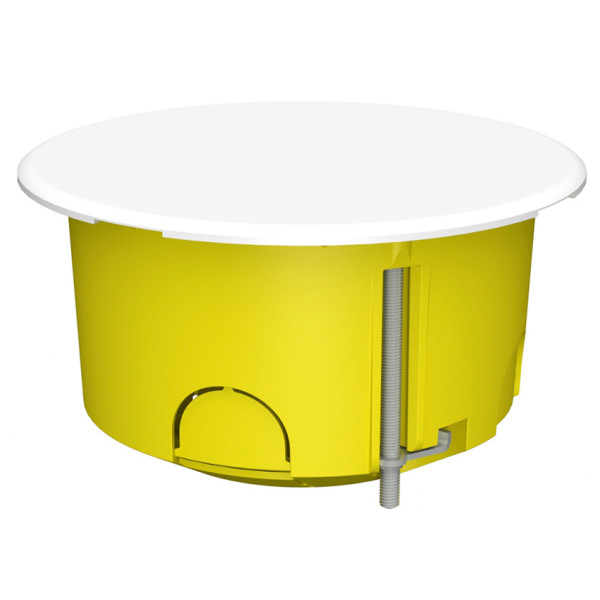 Монтажна коробка для порожніх стін Plank Electrotechnic BOXES MB102 (PLK6002400) типу МВ 80х45мм (жовта) - фото №1