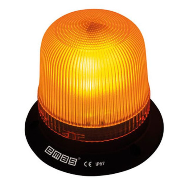 Мультифункціональний проблисковий маяк EMAS IT120Y024 Ø120 24В AC/DC жовтий - фото №1