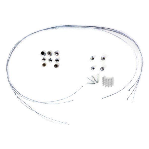 Кріплення Євросвітло 38958 трос 4х1м з фурнітурою для панелей EVROLIGHT - фото №1