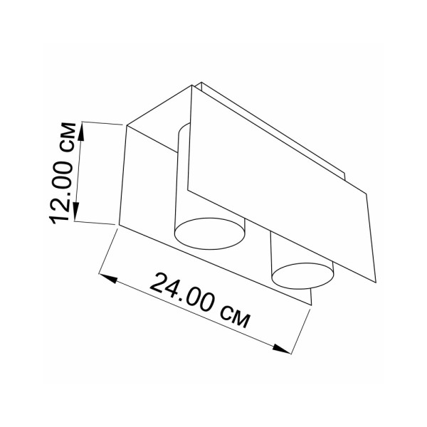 Світильник стельовий Imperium Light 316224.01.12 Bonn - фото №1