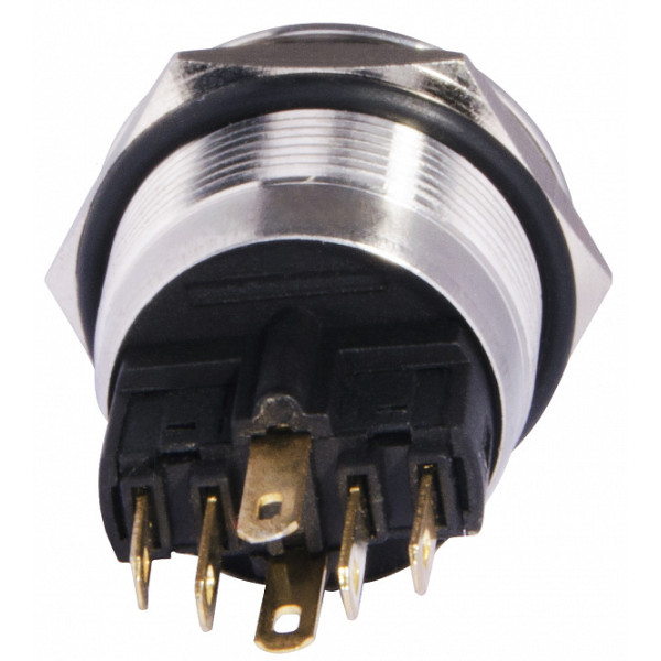 Кнопка Аско-Укрем TYJ 22-271 1NO+1NC 24В з підсвічуванням жовта (A0140010140) - фото №1