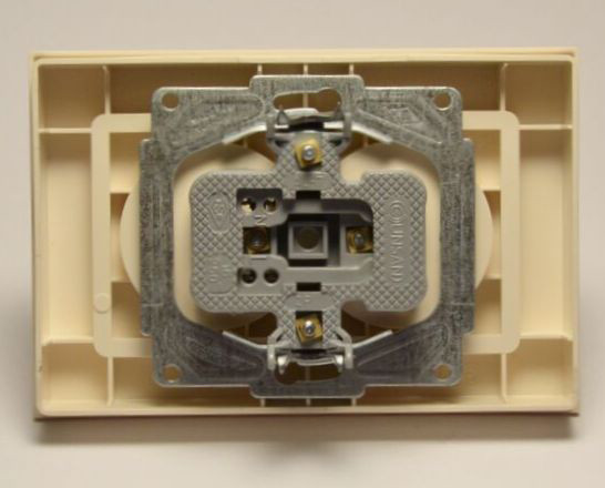 Розетка без з/к двойная Gunsan Eqona крем - фото №3