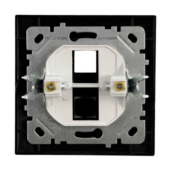 Розетка Nilson Touran чорна мат комп'ютерна без модуля ( 24381042 ) - фото №1