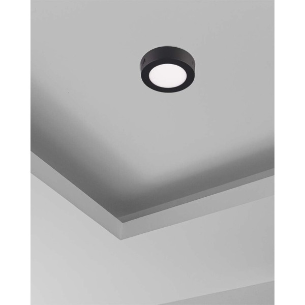 Светильник потолочный Goldlux 336040 Rigel LED 1x4.8W 4000K 550Lm IP20 черный - фото №1