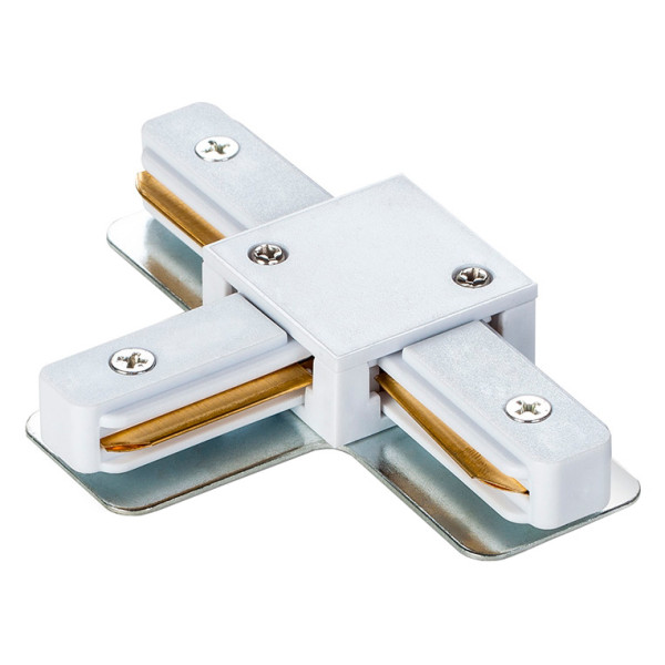 Т-подібний з'єднувач для шинопроводів Videx (VL-TRF-CTT-W) білий