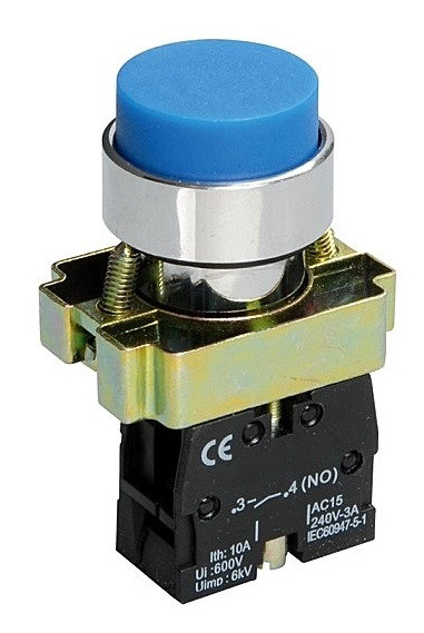 Кнопка TNSy XB2-BL61 1НО синяя (TNSy5500287)