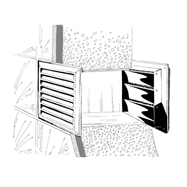 Решетка Blauberg Decor 140х140/100s белая - фото №1