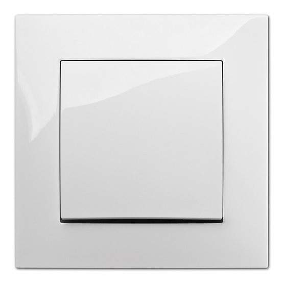 Одноклавішний вимикач Elektro-Plast Carla 1710-10 (білий) - фото №1