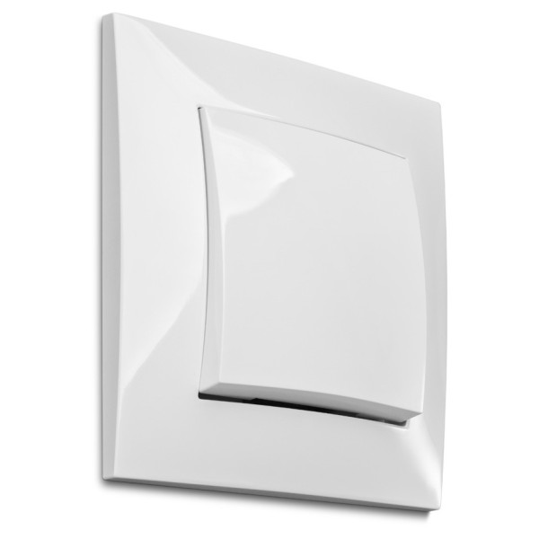Одноклавішний вимикач Elektro-Plast Carla 1710-10 (білий) - фото №2
