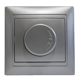 Світлорегулятор Elcor Emily 9215 (211590) 600Вт (сірий металік)